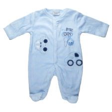 ROCK A BYE BABY - Velour Romper With Applique " My Little Car " -  £5.99 per item - 3 pack